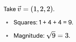 Find the Magnitude of a 3 Dimensional Vector with Examples 3 Dimensional Vector